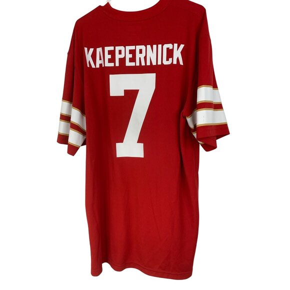 Kaepernick San Francisco 49ers NFL Team Apparel Red Jersey XL RT10285 GUC - Picture 9 of 9